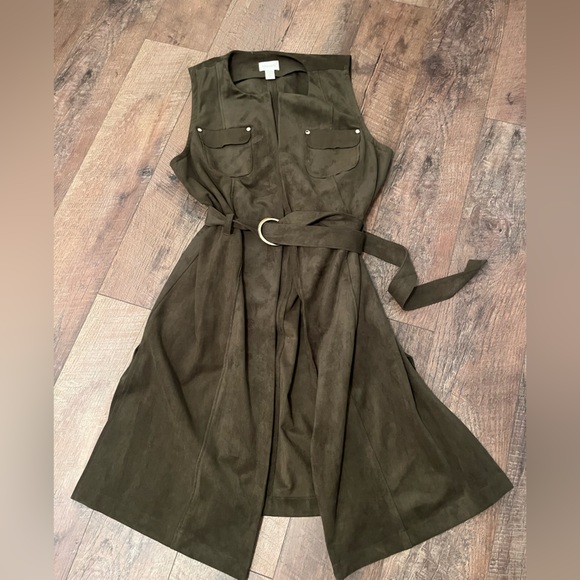 Chico's Jackets & Blazers - Chico's Open Vest - Olive Green